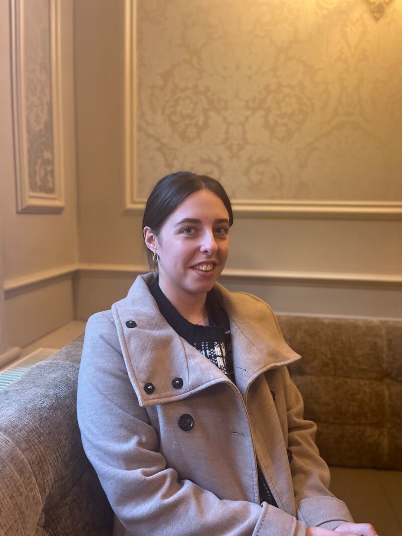 Rachael Trimble is a Leaving Certificate student and one of Fianna Fáil’s youngest members in Roscommon. Photograph: Harry McGee