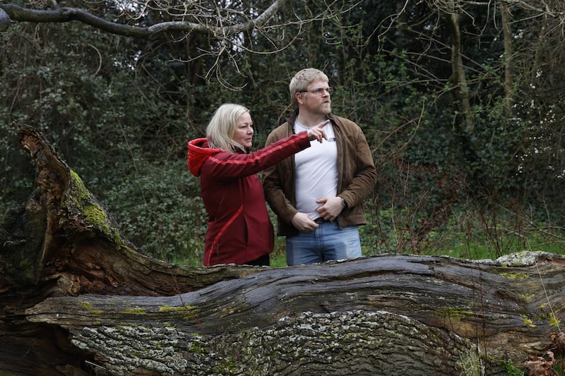 Photographed in Santry Park last week are Jón Jónsson's brother David Karl Wiium and sister Anna Hildur Jonssdottir.  Photograph: Nick Bradshaw