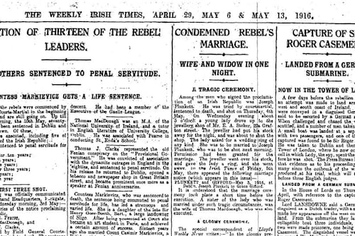 Newspaper coverage of the Rising