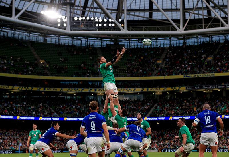 Ireland's Iain Henderson. Photograph: Dan Sheridan/Inpho