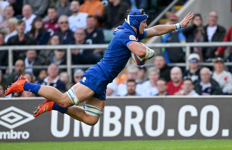 Italy's Ross Vintcent. Photograph: Guiseppe Fama/Inpho