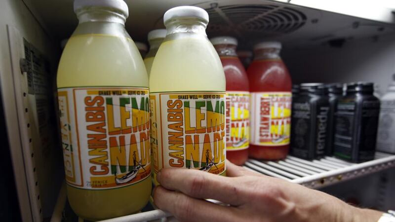 Drug culture: cannabis lemonade in a California store in 2012. Photograph: David McNew/Getty