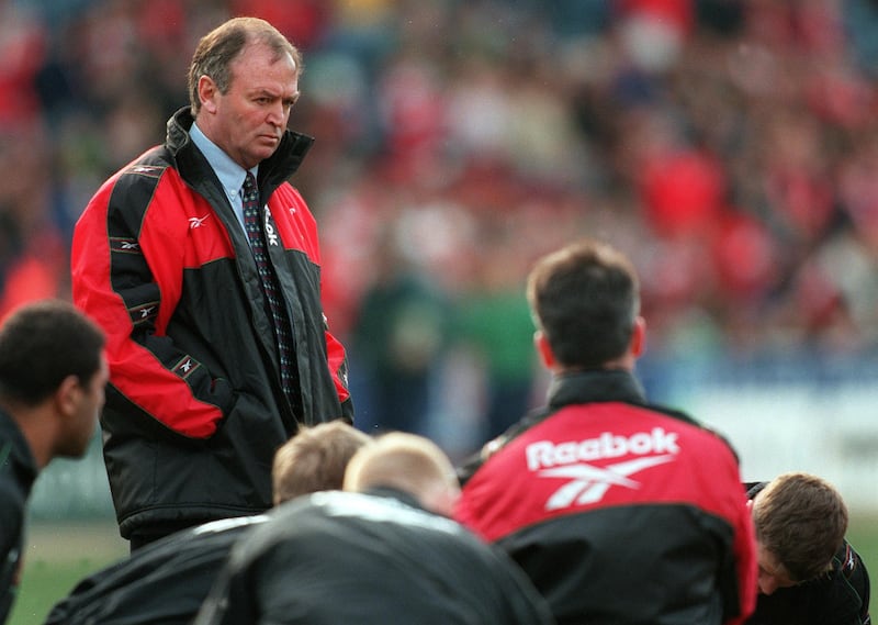 Graham Henry in charge of Wales in 1999. Photograph: Patrick Bolger/Inpho