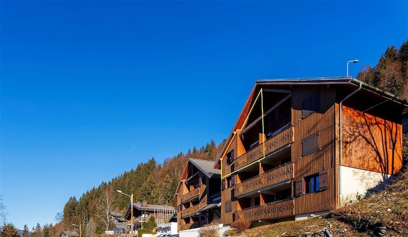 The apartment is in Morzine, France and dates to 1997