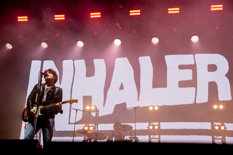 Inhaler: the band at the Rock en Seine festival, outside Paris, in 2024. Photograph: Anna Kurth/Getty