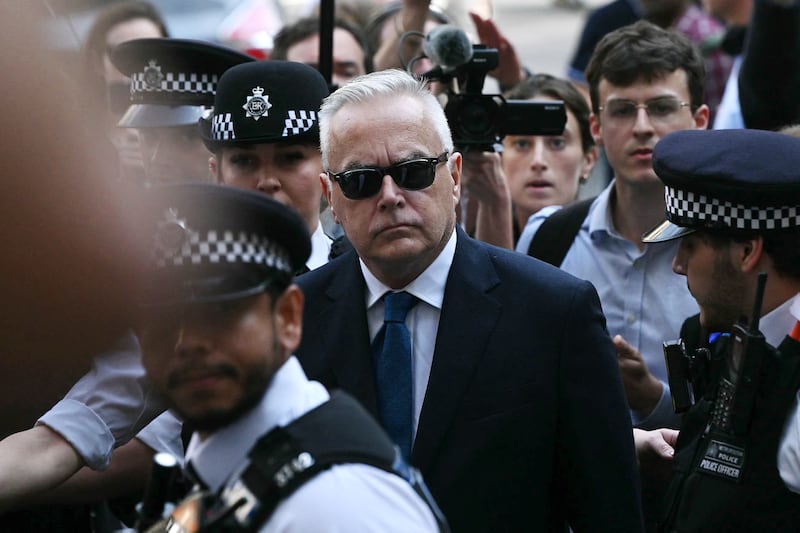 Former BBC news anchor Huw Edwards arrives at Westminster Magistrates' Court in London on July 31st. Photograph: Justin Tallis/AFP via Getty Images