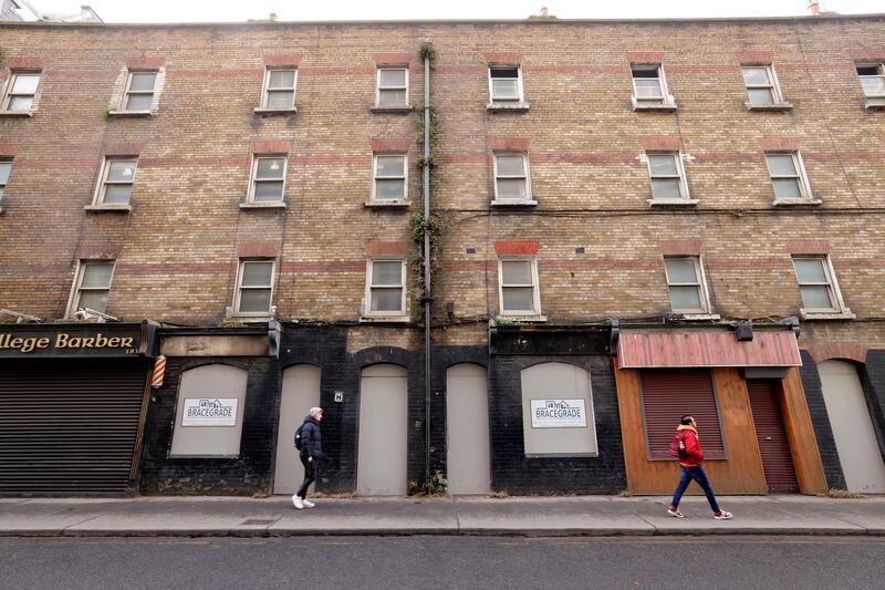 Peter McVerry Trust are refurbishing and rebuilding flats on Townsend Street as social housing. Photograph: Alan Betson