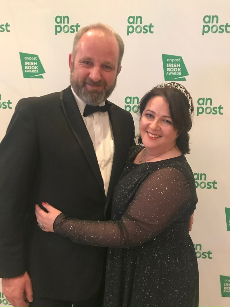 David and Amy Gaffney at the Irish Book Awards in 2019