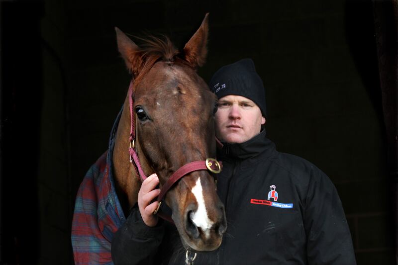 Gordon Elliott with his first  Grade One winner, Jessie’s Dream, in 2010. Photograph: James Crombie/Inpho 