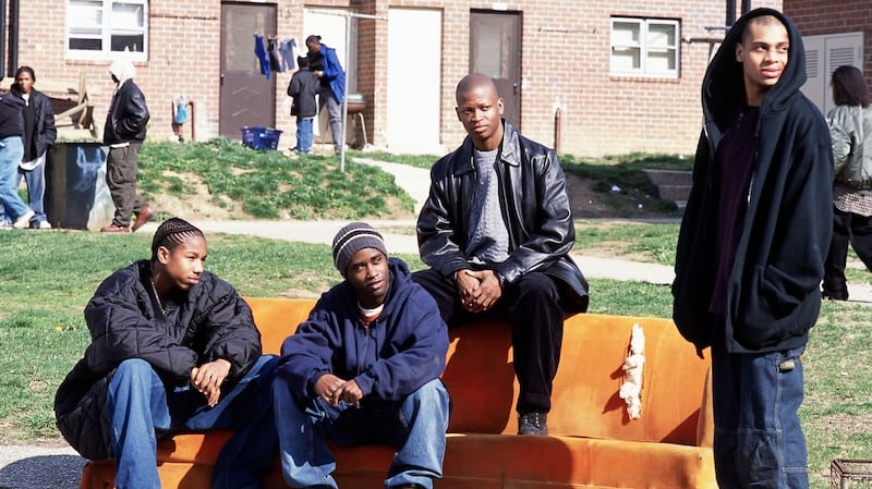 Michael B Jordan, Tray Chaney, Larry Gilliard jnr and JD Williams in season one of The Wire. Photograph: HBO/The Guardian