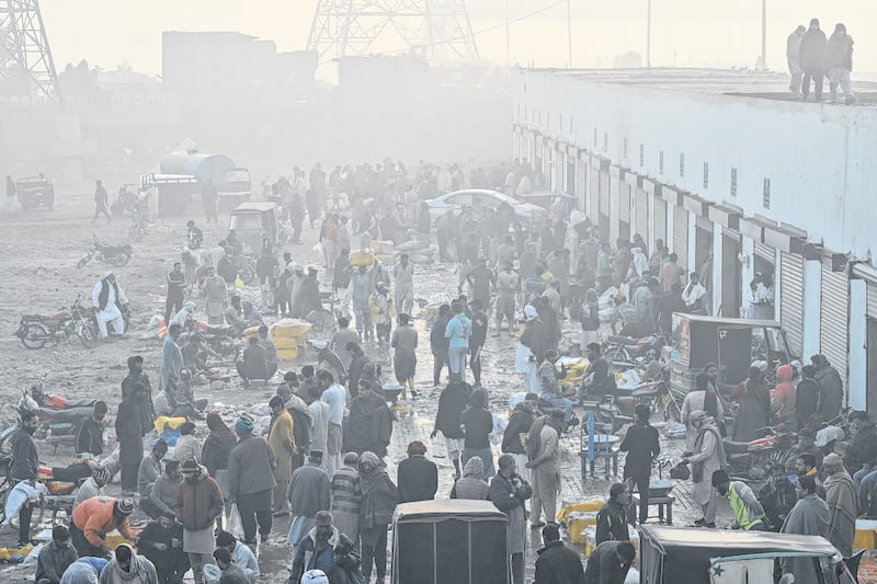 Schools reopened on November 20th in Pakistan's most populated province after authorities announced a drop in dangerous air pollution. Photograph: AFP