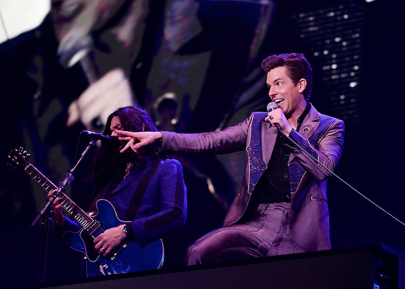 The Killers: the Las Vegas band play Malahide Castle this week. Photograph: Nicky J Sims/Getty