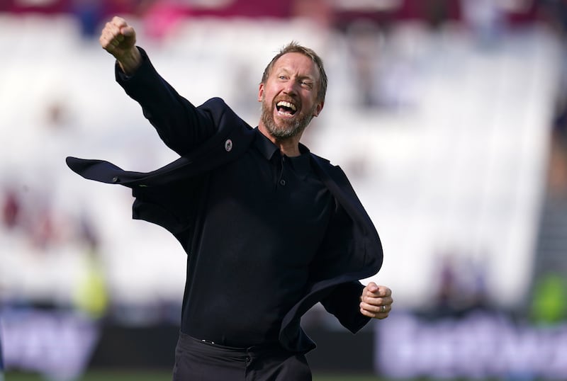 Former Chelsea manager Graham Potter. Photograph: John Walton/PA