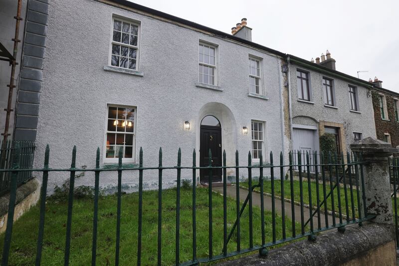 The house, which was built between 1836 and 1838, is in the middle of a terrace of seven houses on what was originally known as Victoria Terrace. Photograph: Alan Betson