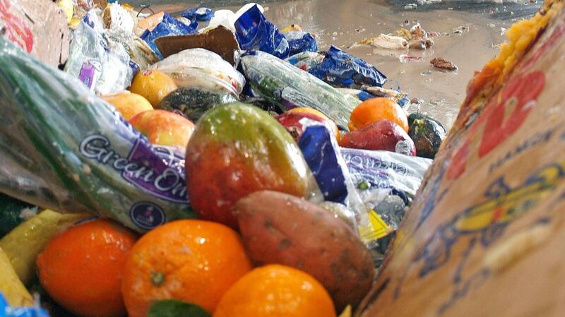 “If you have a packet of ham that has gone off, that typically finds its way into the black bin,” says Niall Killilea of City Bin Company.  Photograph: Tim Shaffer