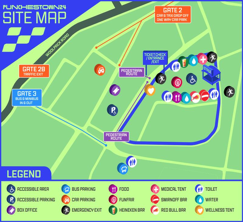 Punchestown music festival 2024 site map