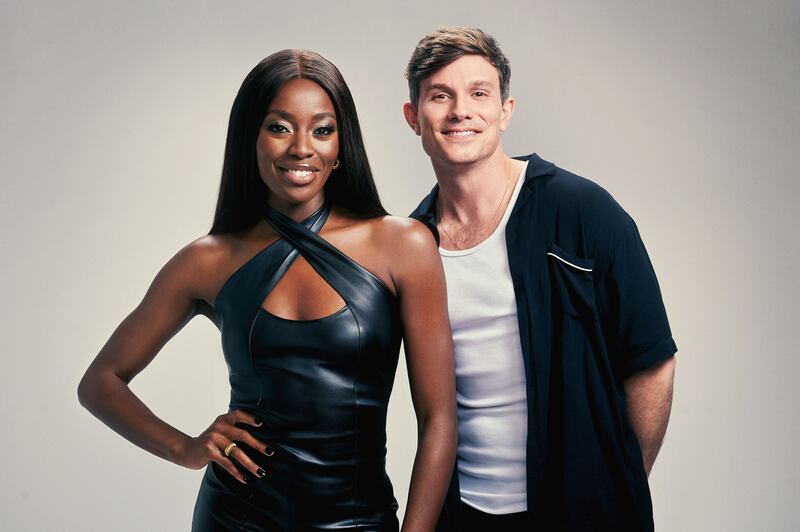 Big Brother's AJ Odudu and Will Best. Photograph: Ricky Darko/ITV

