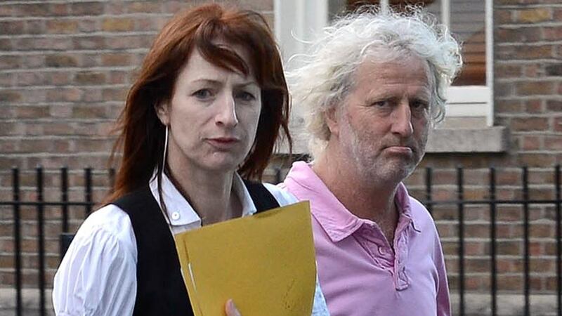 Mick Wallace and Clare Daly were detained after getting into the airside area of Shannon Airport where two aircraft were parked away from the main terminal. Photograph: Brenda Fitzsimons / The Irish Times