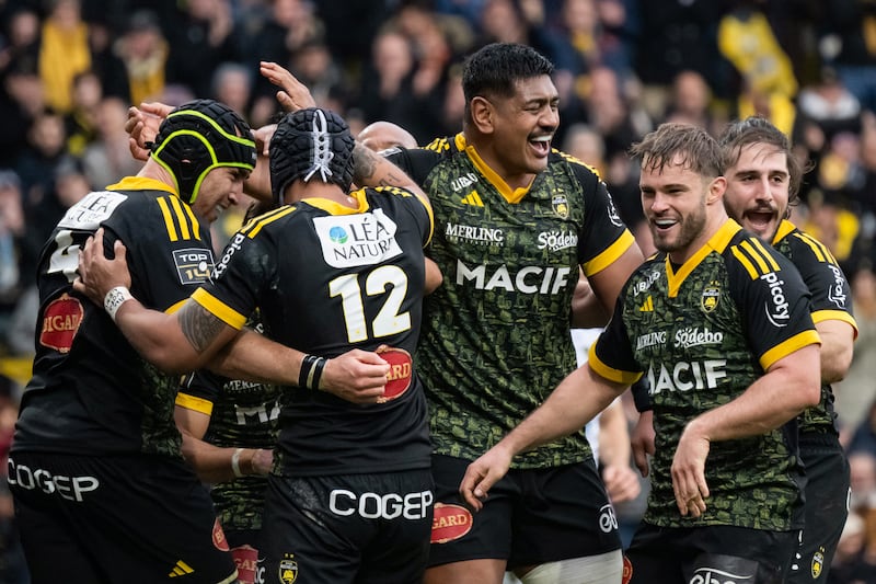 La Rochelle's Australian lock Will Skelton (centre). Photograph: Xavier Leoty/AFP via Getty Images