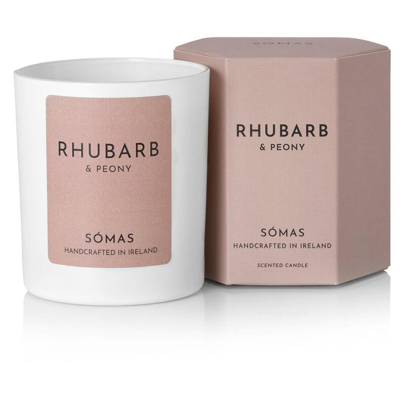 Sómas Studio Rhubarb and Peony Soy Candle