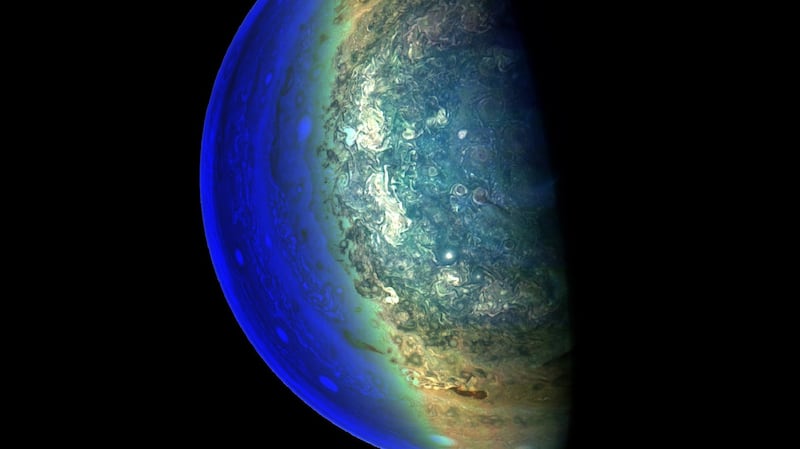 A gas planet: Jupiter as captured by Nasa cameras in March. Photograph: AFP/Nasa