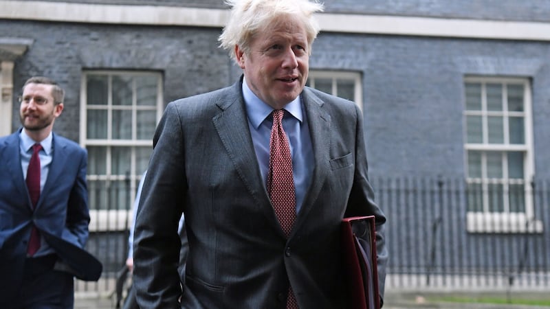 Within minutes of Boris Johnson’s announcement, shoppers hit the streets for a final attempt to stock up on Christmas presents. Photograph: PA