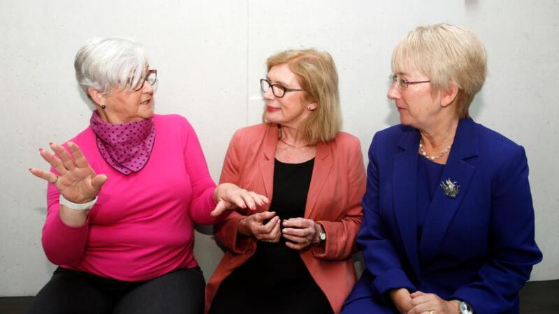 Former ministers of education Niamh Bhreathnach, Jan O’Sullivan and Mary Hanafin