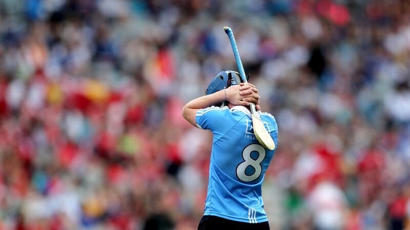 Dublin’s David Keogh after the match. Photograph: James Crombie/Inpho