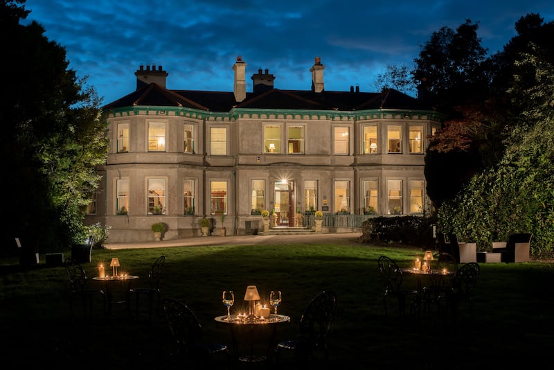 Ardtara House, Co Derry, at night.