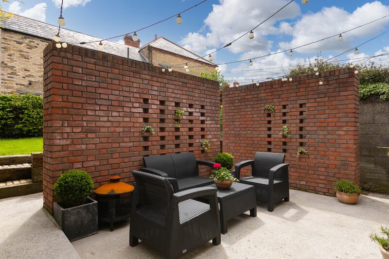 A courtyard was added off the kitchen 