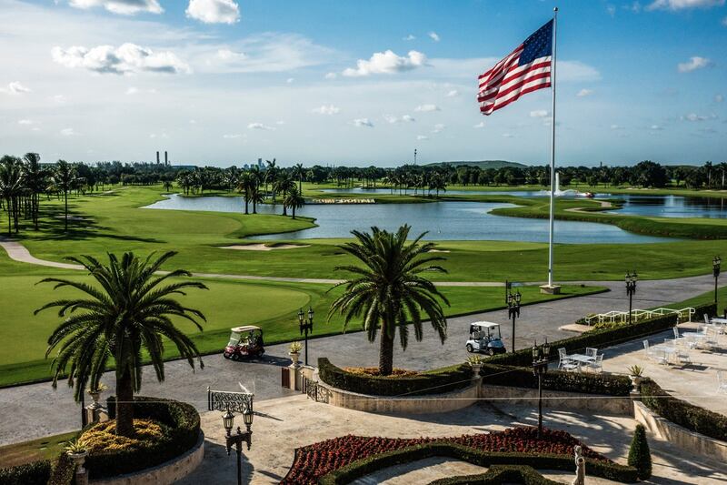 Trump National Doral, President Donald Trump’s largest golf resort, in Doral, Florida. Photograph: Scott McIntyre/The New York Times.