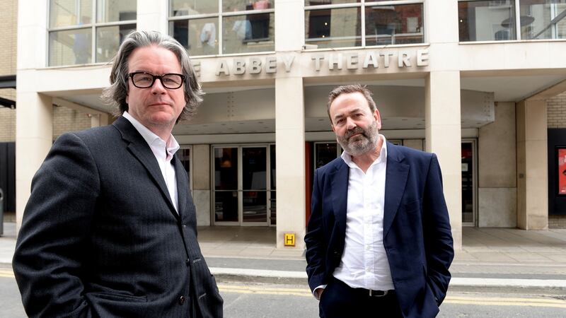 Abbey Theatre: former joint directors Graham McLaren and Neil Murray. Photograph: Cyril Byrne