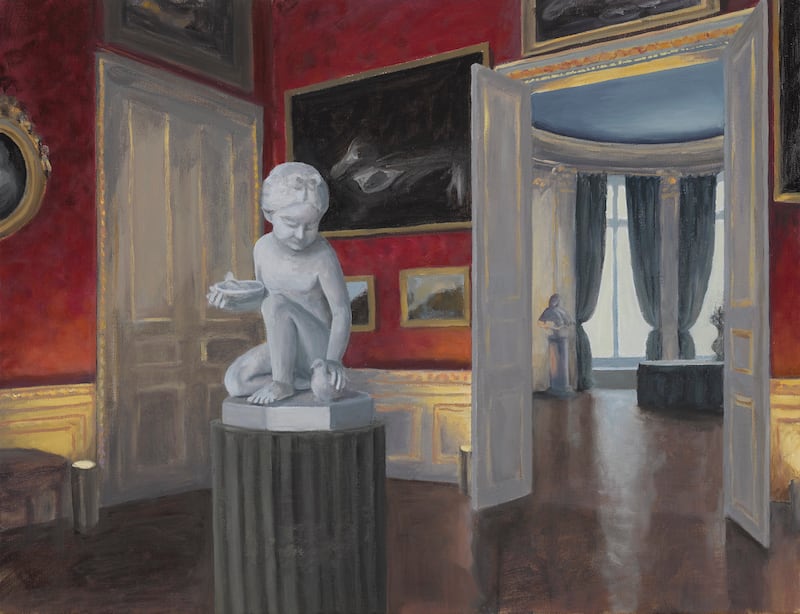 Museum XXV by Eithne Jordan. Oil/linen, 50 x 65cm (2020)