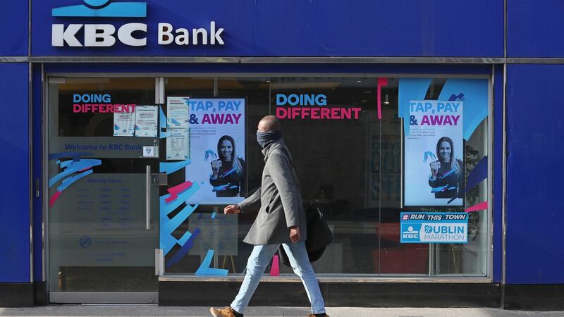 A KBC Bank branch in Dublin city centre. Photograph: Brian Lawless/PA Wire