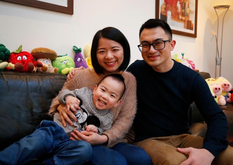 Ray Chen: ‘We were so young, I was 23 and she was 24, and we didn’t know how to look after a child. I was so panicked, I said maybe it’s a good idea that we go back to China so our parents can look after our child’ Photograph: Nick Bradshaw/The Irish Times