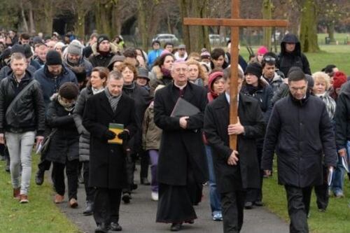 Good Friday city centre walk in Dublin, led by Archbishops, to return