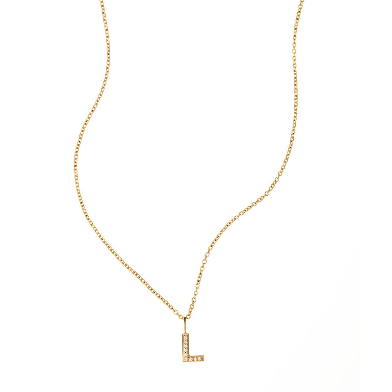 9ct Diamond Gold Initial, €399 at Loulerie