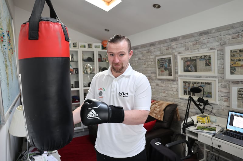 He has played golf in Japan, in South Africa, across Europe. In 2016, he played in the US Open Blind Golf Championship in Arizona and came second. Photograph: Dara Mac Dónaill/The Irish Times