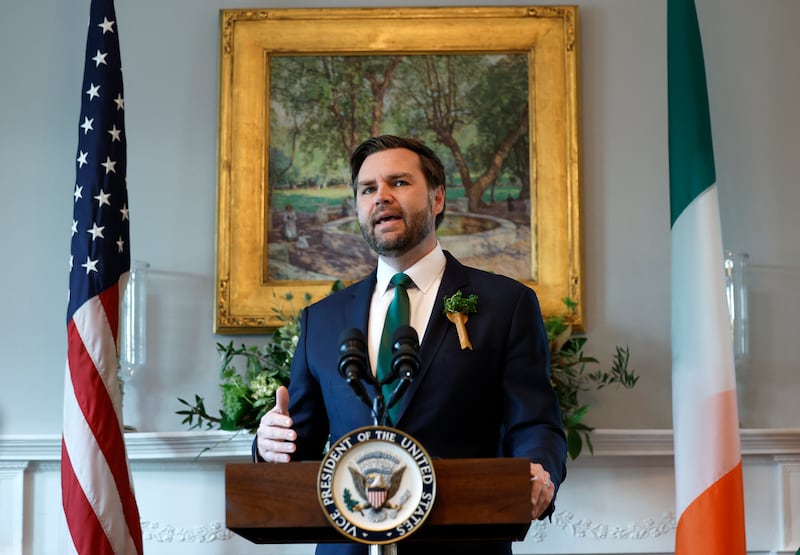 Mr Vance welcomed Mr Martin and said the Irish-American relationship was 'one of the great alliances of the world'. Photograph: Kevin Dietsch/Getty Images