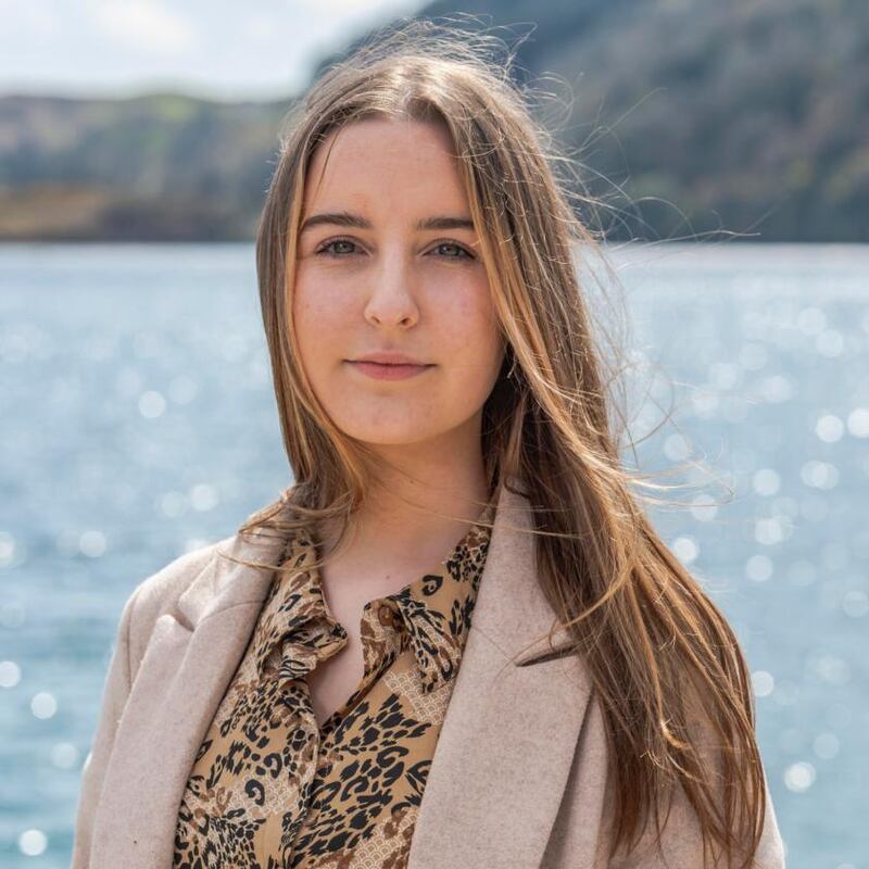 Alicia-Joy O’Sullivan photographed at Lough Hyne, West Cork. Photograph: Andy Gibson