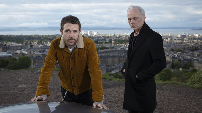 Guilt: the show imagines a surreal morality in hot pursuit of the brothers.  Photograph: Mark Mainz/Happy Tramp North/Expectation/BBC