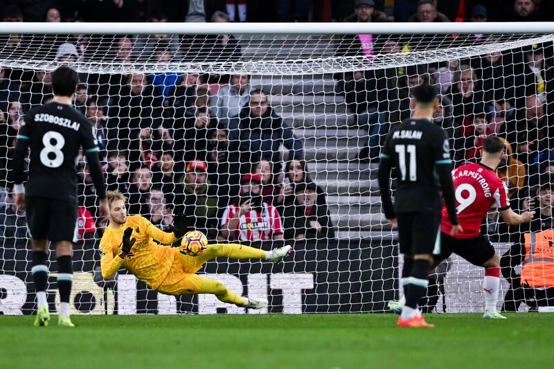 Liverpool's goalkeeper Caoimhin Kelleher. Photograph: Justin Tallis/Getty