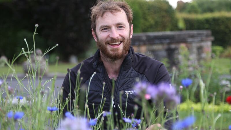 Ciarán Farrelly:  craft gardener at the   National Botanical Gardens. Photo: Bryan O’Brien