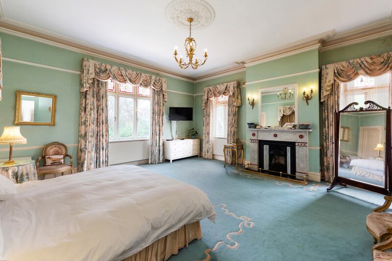 The main bedroom suite is above the diningroom, and has a large dressingroom and en suite bathroom. 