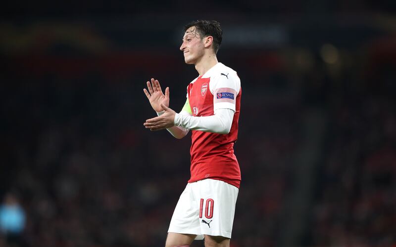 Mesut Özil in 2019. He just wasn't designed for the new age of football. Photograph: Nick Potts/PA Wire