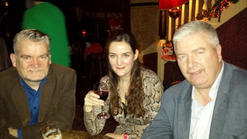 The Book Club: Gary Quinn, Nuala Ní Chonchuir and Phillip Watt. Photograph: Emer Sugrue