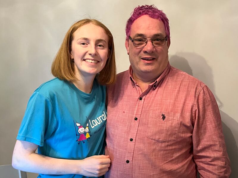 Hair pair: Sinn Féin TD Aengus O’Snodaigh and his daughter Éadaoin