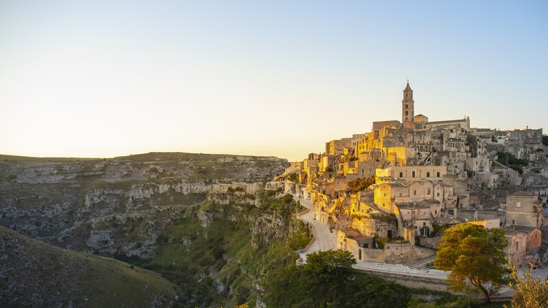 Matera at sunrise, Basilicata, Italy: Matera will  be wearing the European Capital of Culture crown this year.