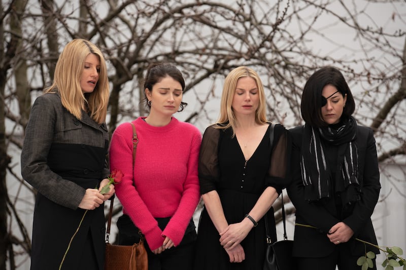 Sharon Horgan, Eve Hewson, Eva Birthistle and Sarah Greene in TV comedy drama Bad Sisters.