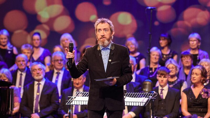 David Brophy conducting an Unsung Heroes concert at the National Opera House Wexford